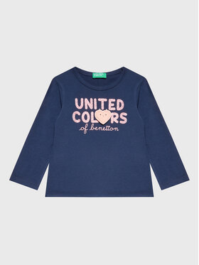 United Colors Of Benetton United Colors Of Benetton Μπλουζάκι 3ATNG105X Σκούρο μπλε Regular Fit