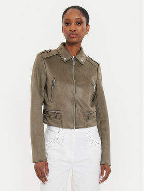 Morgan Morgan Giacca in similpelle 222-GSUD Verde Regular Fit