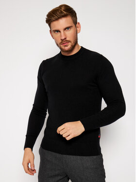 Woolrich Woolrich Pullover Supergeelong Logo CFWOKN0073MR UF0469 Schwarz Regular Fit