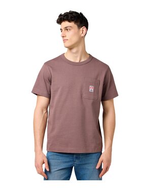 Wrangler Wrangler T-shirt 112371500 Marrone Relaxed Fit