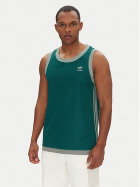adidas adidas Tank top adicolor Mock Eyelet JP1096 Verde Oversize