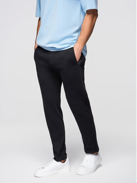 Ombre Ombre Spodnie dresowe OM-PABS-0304 Czarny Slim Fit