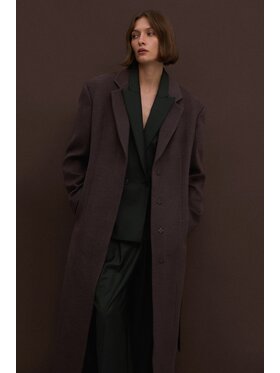 Estro Estro Kabát ER00117926 Hnědá Loose Fit