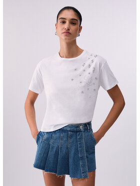 Liu Jo Liu Jo T-Shirt WA6238JS923P9329 Biały Regular Fit