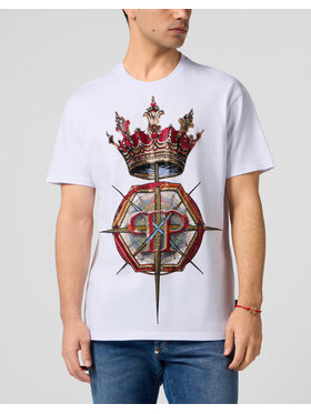 PHILIPP PLEIN PHILIPP PLEIN T-Shirt 29021 Biały Regular Fit