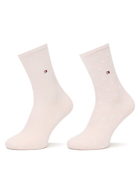 Tommy Hilfiger Tommy Hilfiger Moteriškų ilgų kojinių komplektas (2 poros) 100001493 Rožinė
