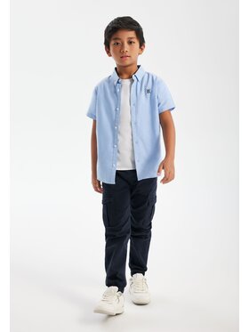 MINOTI MINOTI Spodnie cargo 13combat 1 Granatowy Regular Fit