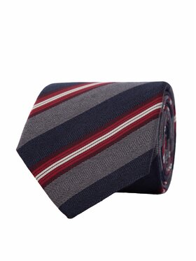 ELSNER ELSNER Kravata JEDWAB ŻAKARD A0037 Sivá