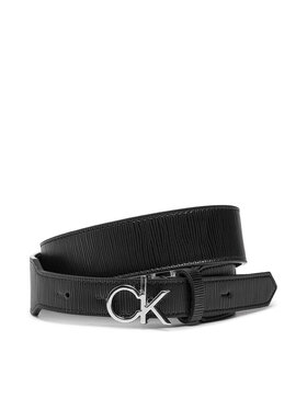 Calvin Klein Calvin Klein Pasek Damski Ck Logo 30mm Eyelets K60K607930 Czarny