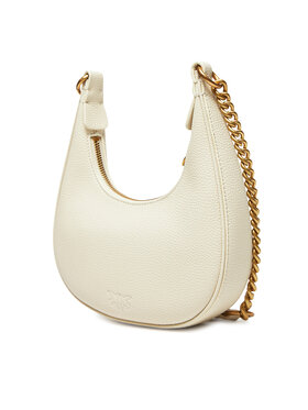 PINKO Ročna Torba Brioche Hobo Mini AI 24-25 PLTT 101433 A29Q Écru