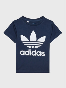 adidas adidas Tričko Trefoil IC9118 Tmavomodrá Regular Fit
