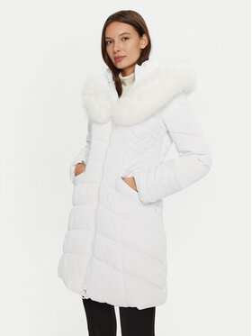 Guess Guess Зимно палто New Oxana W4BL61 WGLZ0 Бял Regular Fit