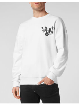PHILIPP PLEIN PHILIPP PLEIN Bluza 947 Biały Regular Fit