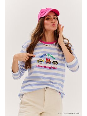 NAOKO NAOKO S dlhými rukávmi Powerpuff Girls Modrá Regular Fit