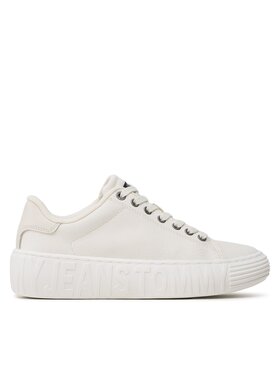 Tommy Jeans Tommy Jeans Sneakersy New Cupsole Cnvas Lc EN0EN02171 Écru