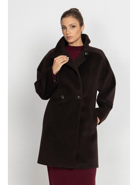 Deni Cler Milano Deni Cler Milano Płaszcz W-DC-8077-D5-B5-78-1 Brązowy Regular Fit