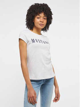Mustang Mustang T-shirt Alina 1013222 Grigio Regular Fit