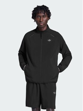 adidas adidas Bluza TECH TREFOIL ESSENTIALS FZ HOOD Czarny Regular Fit