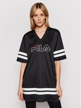 Fila Fila Тишърт Jala 683299 Черен Oversize