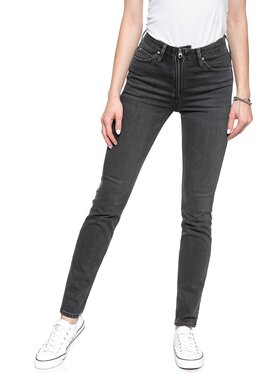 Lee Lee Jeansy SCARLETT HIGH Czarny Skinny Fit