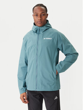 adidas adidas Яке за дъжд Terrex Multi 2L RAIN.RDY JL9774 Зелен Regular Fit