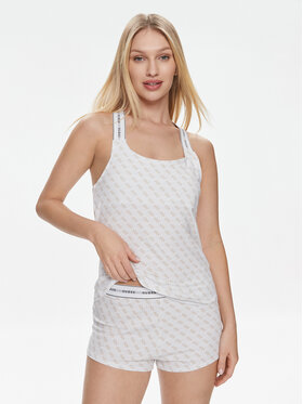 Guess Guess Pyjama Carrie O3RX04 KBOE1 Weiß Regular Fit