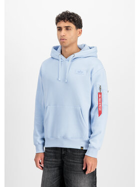 Alpha Industries Alpha Industries Bluza Backprint Hoodie Niebieski Regular Fit