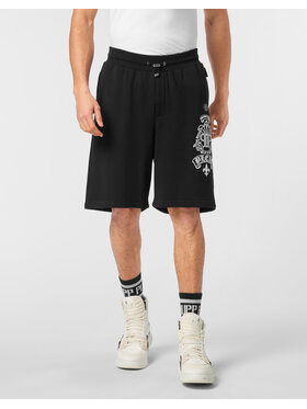 PHILIPP PLEIN PHILIPP PLEIN Pantaloncini sportivi 24327 Nero Jogger Fit