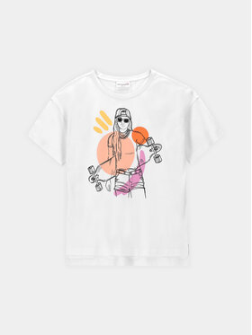 Coccodrillo Coccodrillo Тишърт WC4143202CEJ Бял Regular Fit