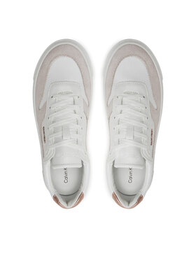 Calvin Klein Tenisice Cupsole Lace Up W/Ml Mix M HW0HW02114 Bijela