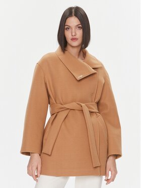 Liu Jo Liu Jo Demisezoninis paltas MF3306 J4600 Smėlio Relaxed Fit