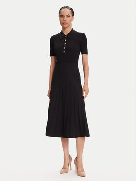MICHAEL Michael Kors MICHAEL Michael Kors Sukienka dzianinowa MT5834F33D Czarny Regular Fit