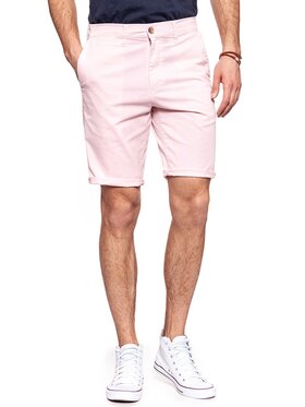 Wrangler Wrangler Szorty materiałowe CHINO SHORT Różowy Regular Fit