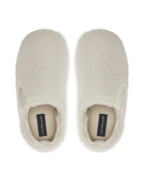 Calvin Klein Jeans Copati Home Anke Slipper Wn Fur YW0YW01596 Écru