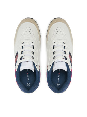 Tommy Hilfiger Tenisice Flag Low Cur Lace-Up Sneaker T3X9-33664-1269 Bijela