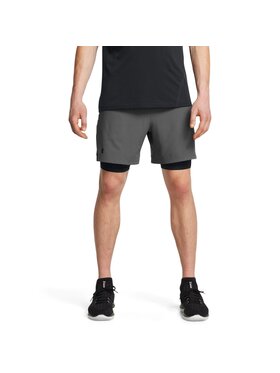 Under Armour Under Armour Szorty sportowe Vanish Woven 2in1 Szary Regular Fit