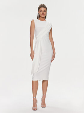 Rinascimento Rinascimento Rochie cocktail CFC0019379002 Alb Regular Fit