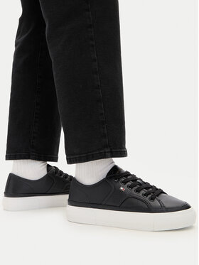 Tommy Hilfiger Tommy Hilfiger Sneakers Platform Vulc Piping Ltr FW0FW09393 Negru