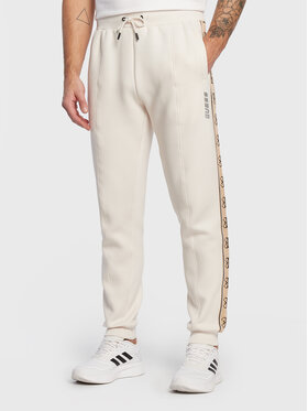 Guess Guess Spodnie dresowe Mickey Z2YB09 KB3P2 Écru Regular Fit