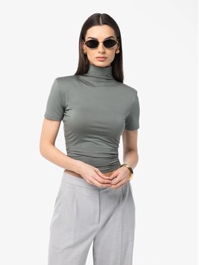 MANDRAGORA MANDRAGORA Bluzka Naia Khaki Regular Fit