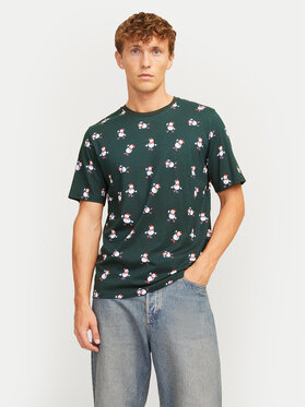 Jack&Jones Jack&Jones T-Shirt Xmas Merry 12265399 Grün Standard Fit