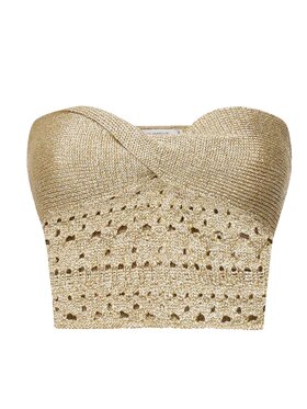 Simona Corsellini Simona Corsellini Top too0201-v0730 Oro Regular Fit