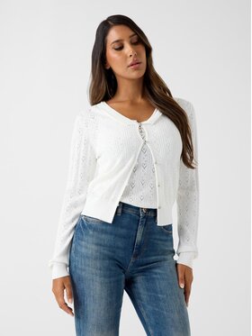 Guess Guess Sweter 182652 Biały Classic Fit