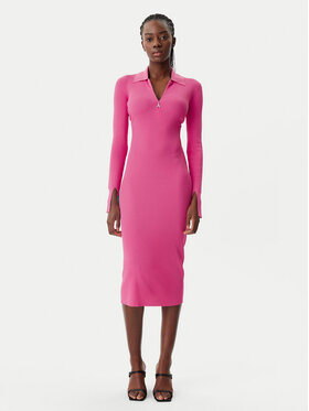 Patrizia Pepe Patrizia Pepe Džemper haljina 8A1491/K078-R846 Ružičasta Slim Fit