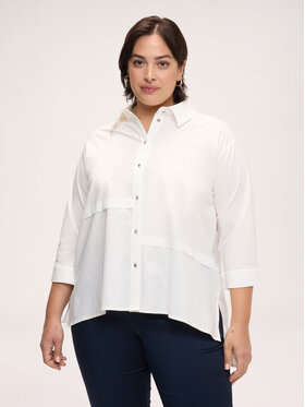 Fiorella Rubino Fiorella Rubino Koszula 5009E000132N011 Biały Over Fit