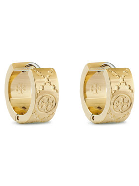 Tory Burch Tory Burch Naušnice T Monogram Small Hoop Earring 159310 Zlatna