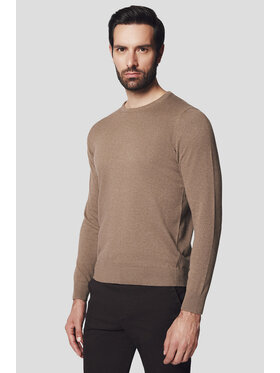 Lancerto Lancerto Sweter Joakim SW073224000055 Beżowy Regular Fit