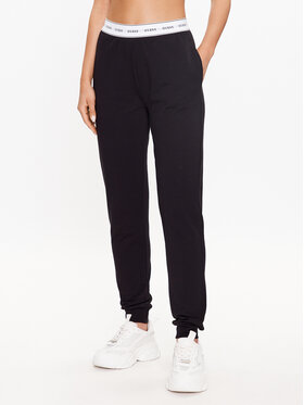 Guess Guess Spodnie piżamowe O3YB00 KBS91 Czarny Regular Fit