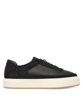 Calvin Klein Calvin Klein Sneakersy Basket Cupsole Laceup Lth-Nu YM0YM01354 Černá