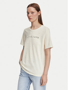 MICHAEL Michael Kors MICHAEL Michael Kors T-Shirt MT6524Y97J Kremowy Regular Fit